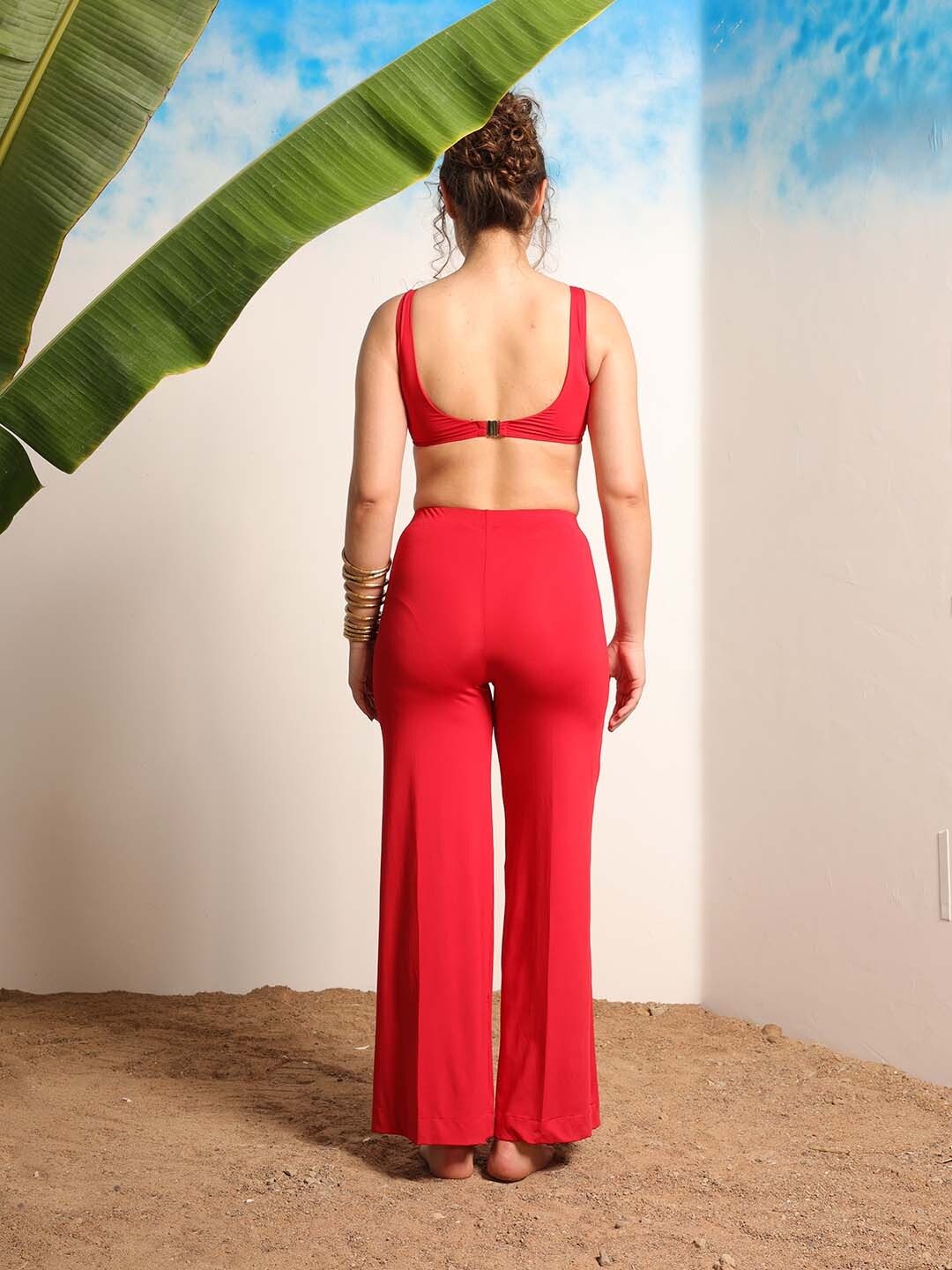 Red Solid Co-Ord Set